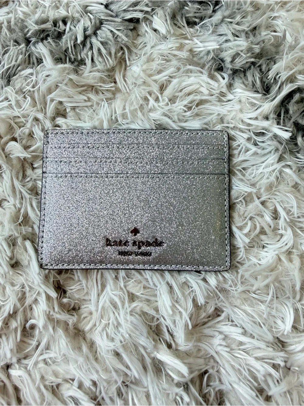 KATE SPADE | Glamour Glitter Slim Card Holder